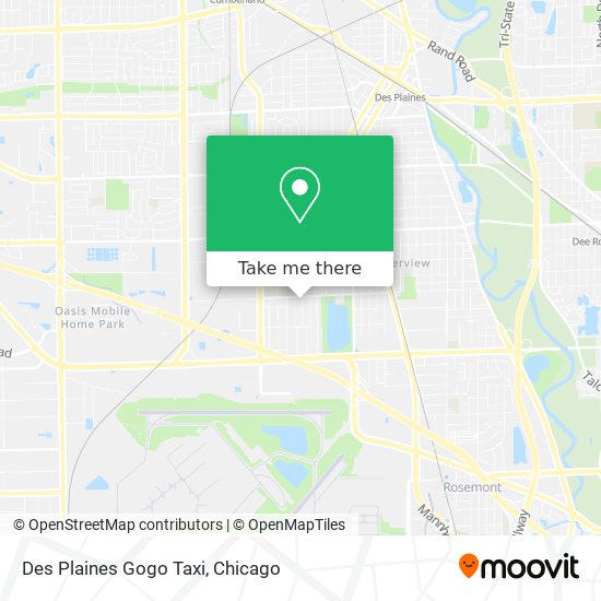 Des Plaines Gogo Taxi map