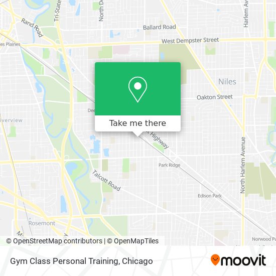 Gym Class Personal Training map