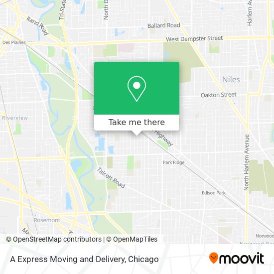 Mapa de A Express Moving and Delivery