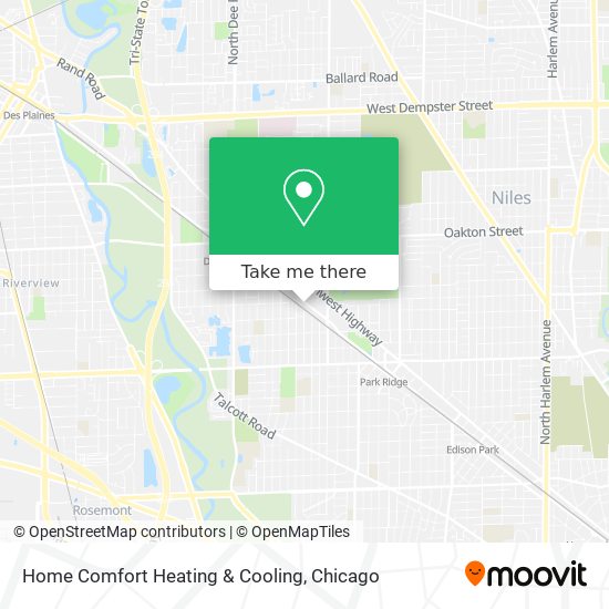 Home Comfort Heating & Cooling map