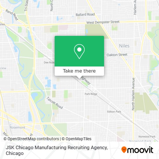 Mapa de JSK Chicago Manufacturing Recruiting Agency