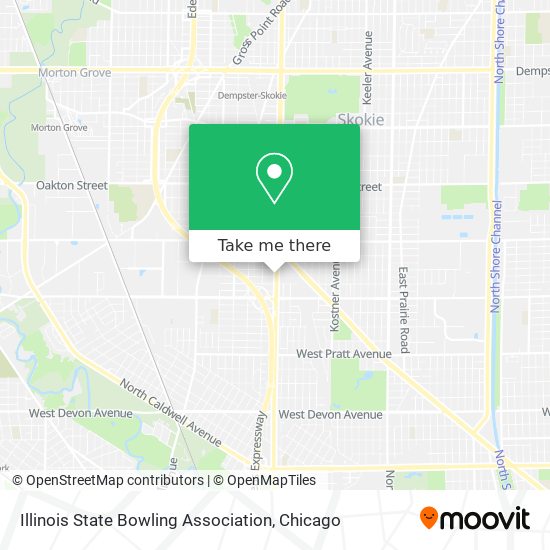 Illinois State Bowling Association map