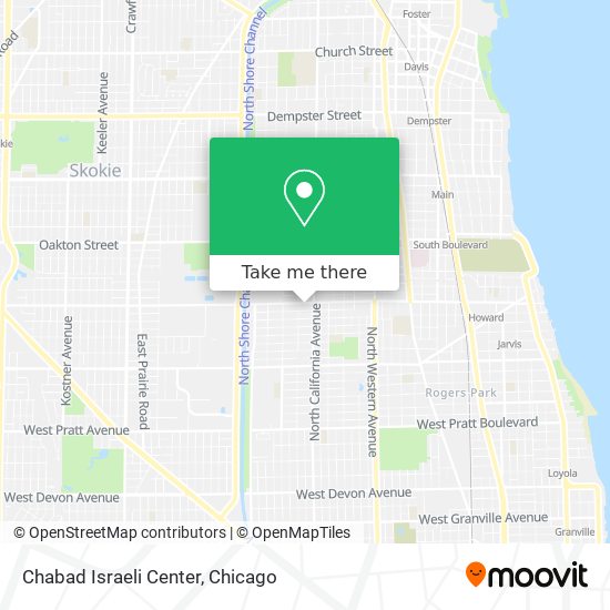 Chabad Israeli Center map