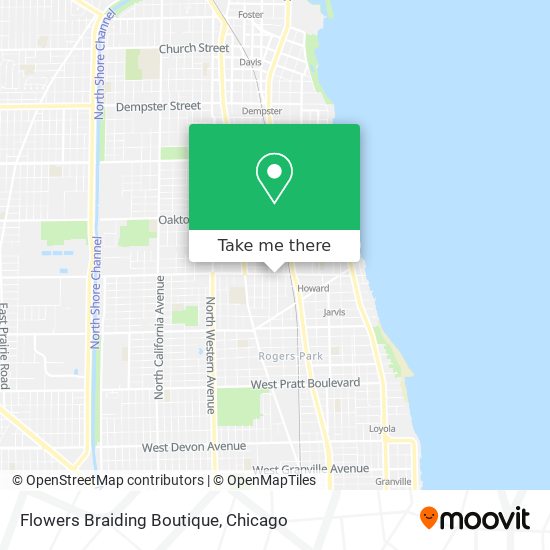 Flowers Braiding Boutique map