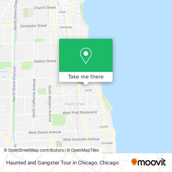 Mapa de Haunted and Gangster Tour in Chicago