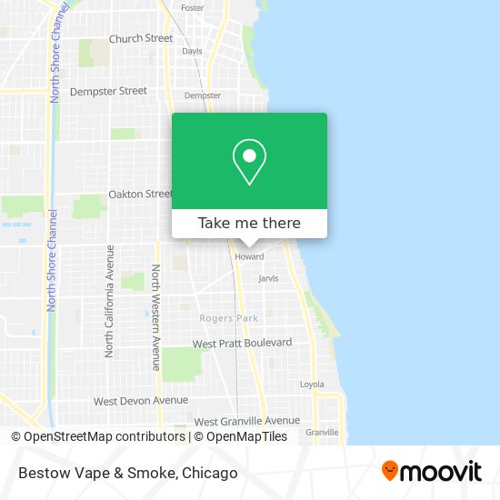 Bestow Vape & Smoke map