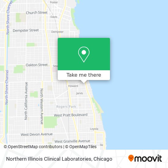 Northern Illinois Clinical Laboratories map