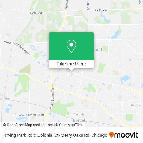 Mapa de Irving Park Rd & Colonial Ct / Merry Oaks Rd