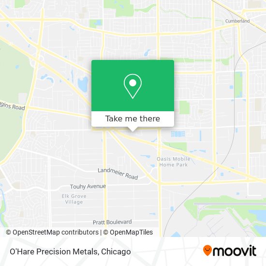 O'Hare Precision Metals map