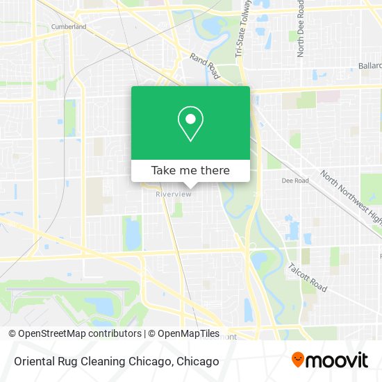 Oriental Rug Cleaning Chicago map
