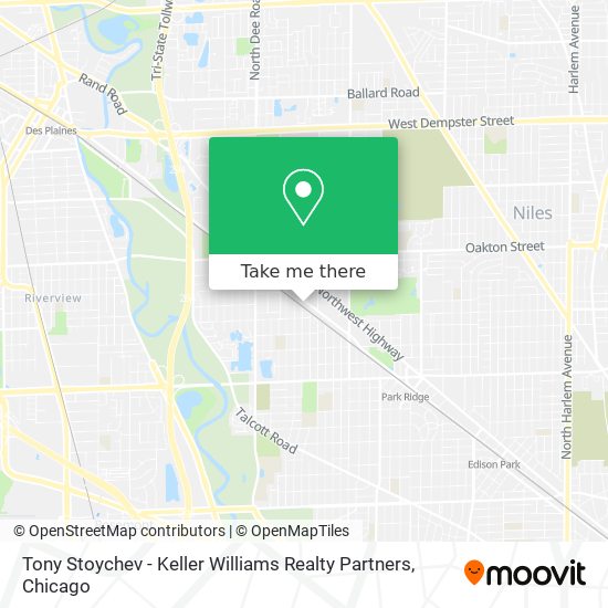 Mapa de Tony Stoychev - Keller Williams Realty Partners