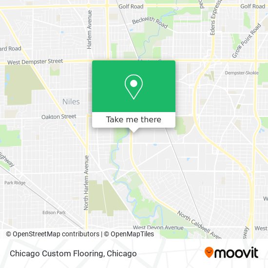 Chicago Custom Flooring map