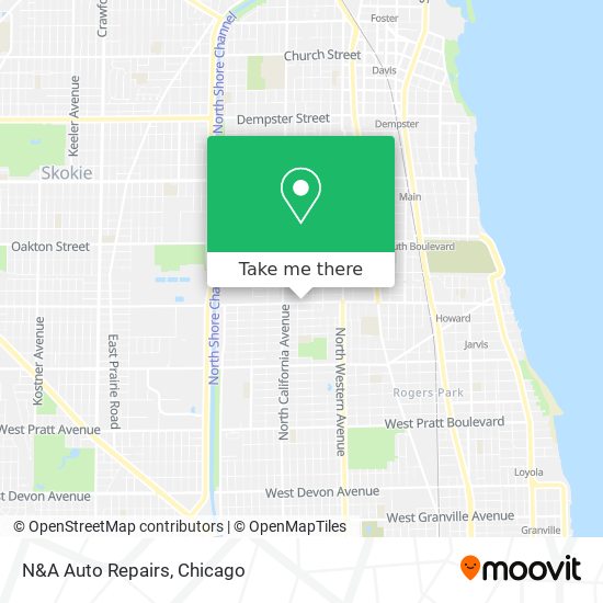 Mapa de N&A Auto Repairs