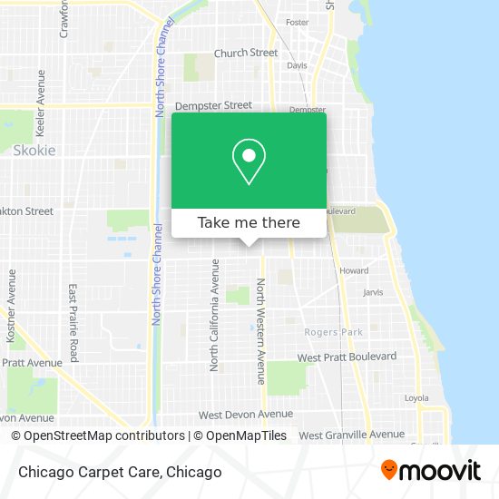 Chicago Carpet Care map