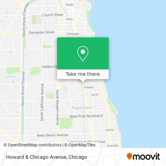 Mapa de Howard & Chicago Avenue