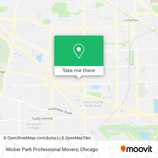 Mapa de Wicker Park Professional Movers