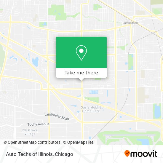 Auto Techs of Illinois map