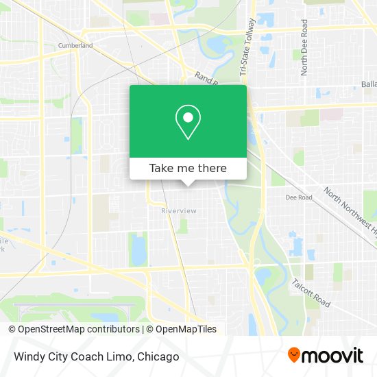 Windy City Coach Limo map