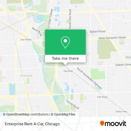 Enterprise Rent-A-Car map