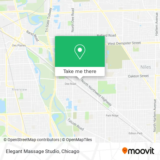 Elegant Massage Studio map