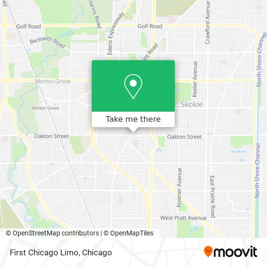 First Chicago Limo map