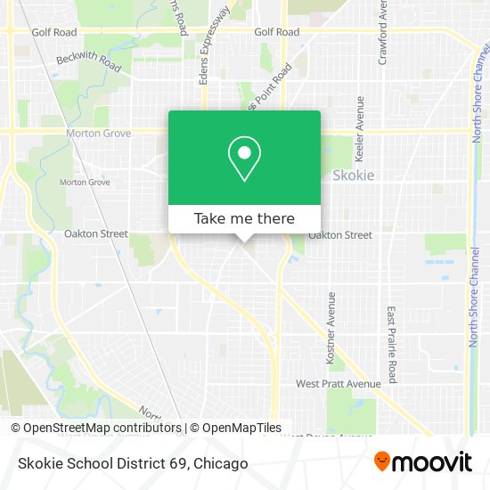 Mapa de Skokie School District 69