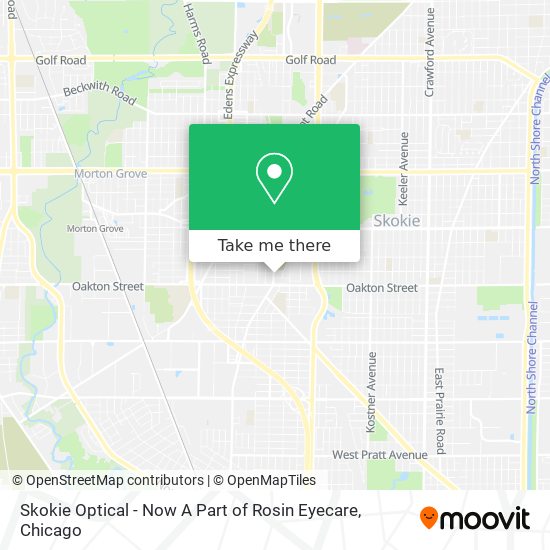 Mapa de Skokie Optical - Now A Part of Rosin Eyecare