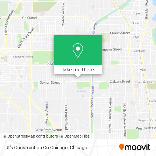 JL's Construction Co Chicago map