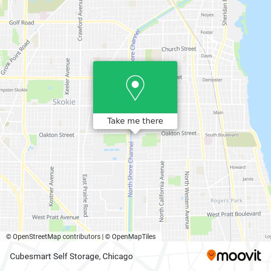 Mapa de Cubesmart Self Storage