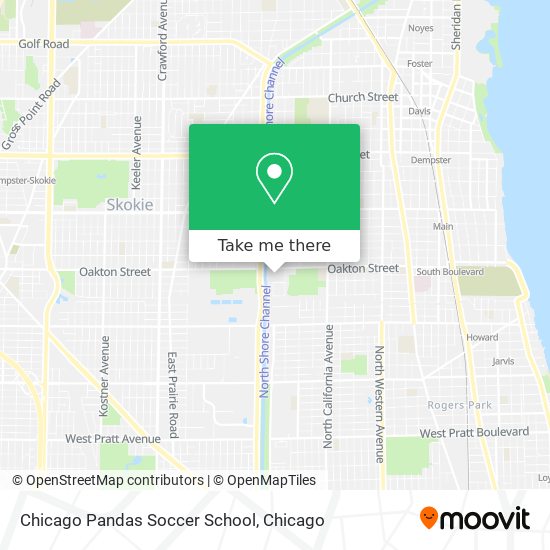 Chicago Pandas Soccer School map