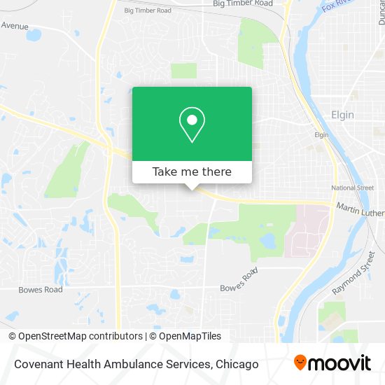 Covenant Health Ambulance Services map