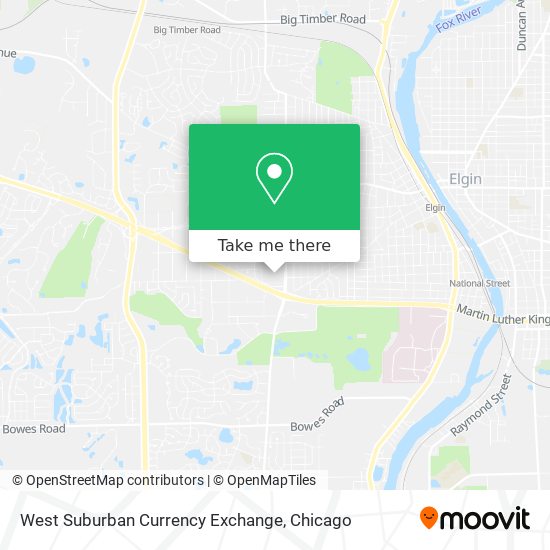 Mapa de West Suburban Currency Exchange