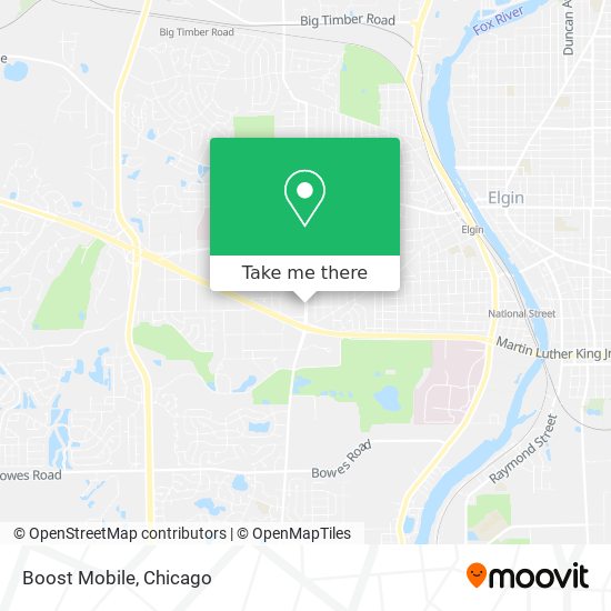 Mapa de Boost Mobile