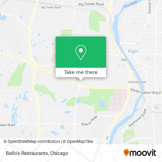 Mapa de Bello's Restaurants
