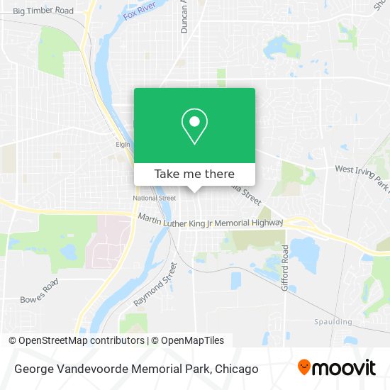 George Vandevoorde Memorial Park map