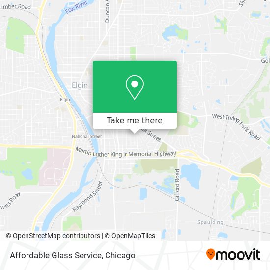 Mapa de Affordable Glass Service