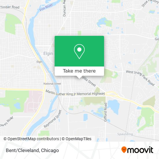 Bent/Cleveland map