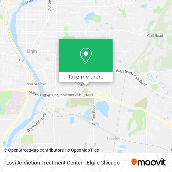 Lssi Addiction Treatment Center - Elgin map