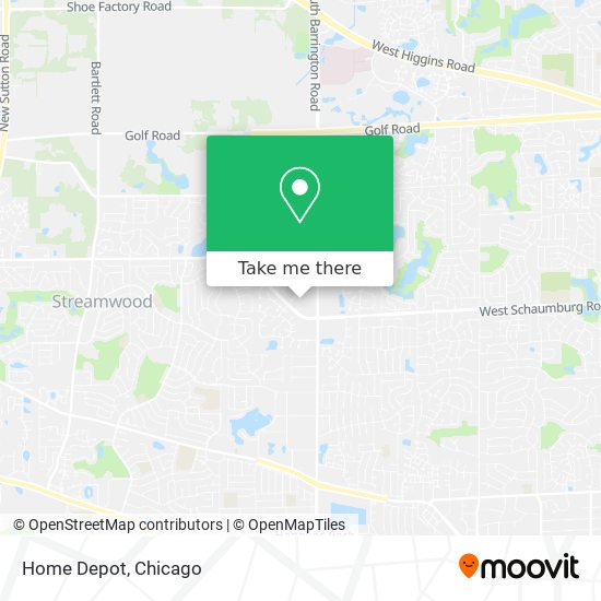 Home Depot map