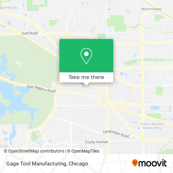 Gage Tool Manufacturing map