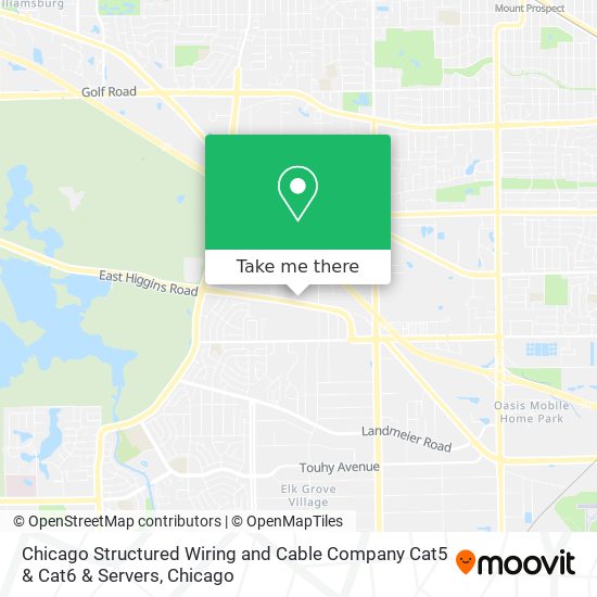 Chicago Structured Wiring and Cable Company Cat5 & Cat6 & Servers map