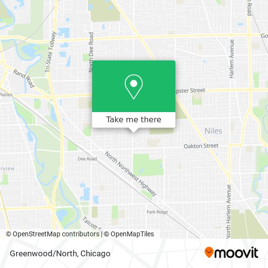 Greenwood/North map