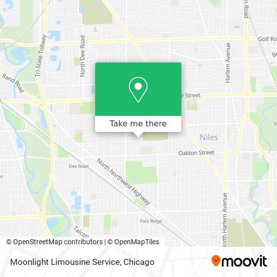 Mapa de Moonlight Limousine Service