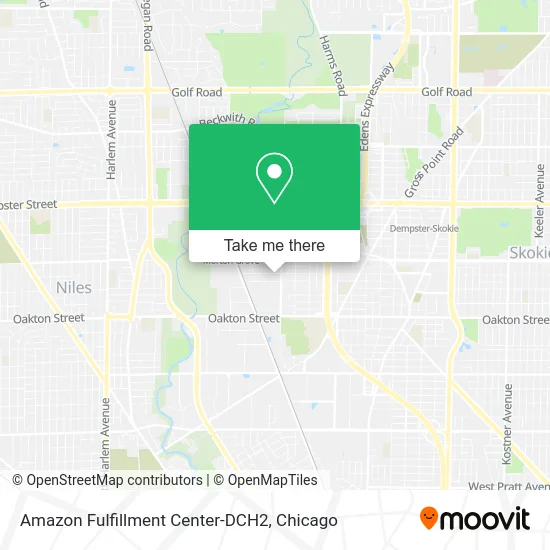 Amazon Fulfillment Center-DCH2 map