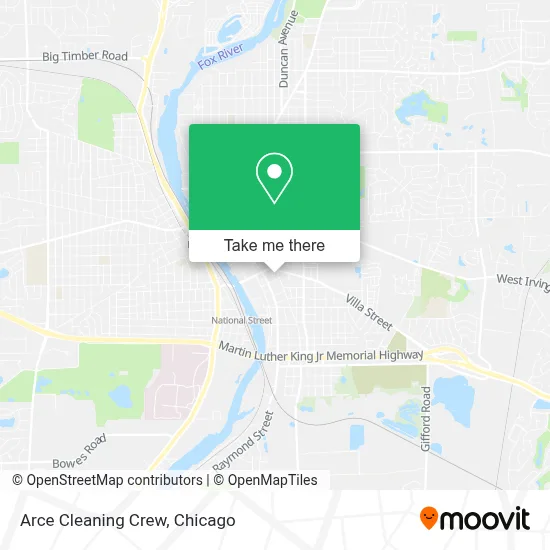 Arce Cleaning Crew map