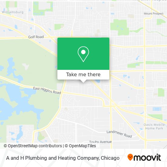 A and H Plumbing and Heating Company map
