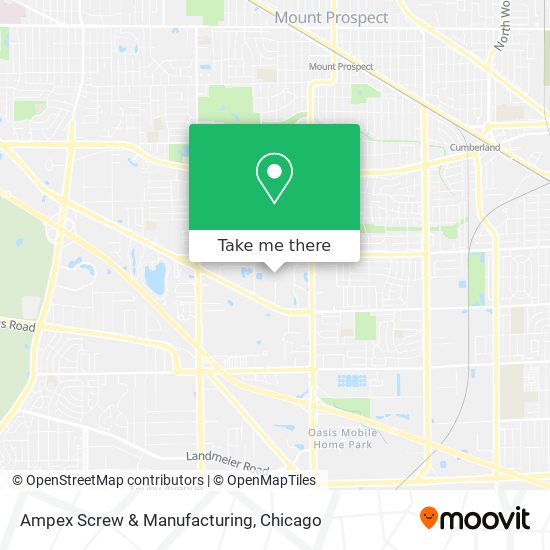 Mapa de Ampex Screw & Manufacturing