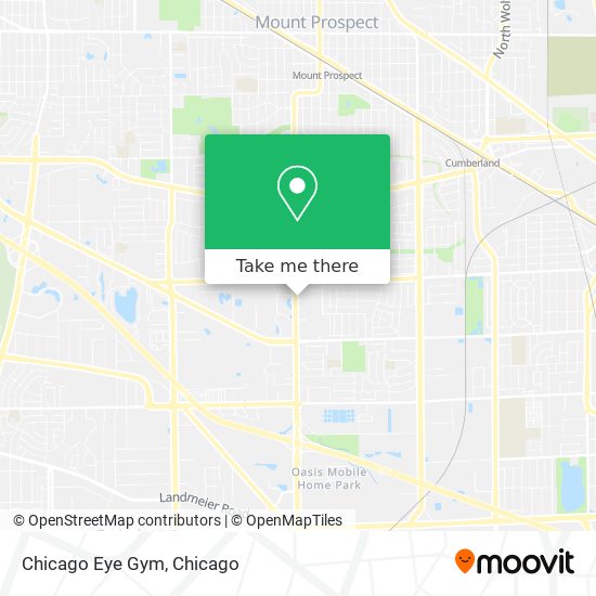 Chicago Eye Gym map