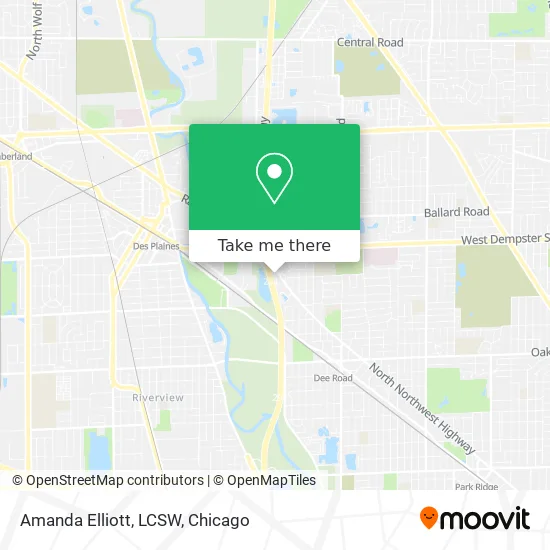 Amanda Elliott, LCSW map