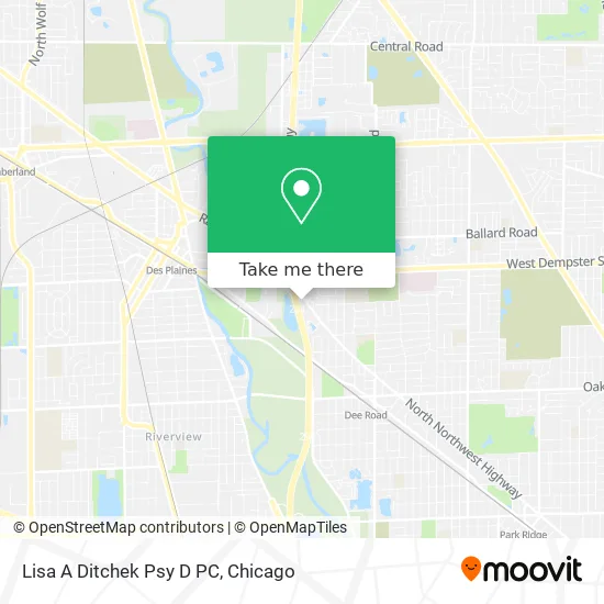 Lisa A Ditchek Psy D PC map